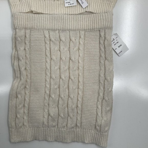 Xtraordinary 2 Piece Long Sleeve Turtle Neck Chunky Knit Sweater & Skirt… - Picture 2 of 16